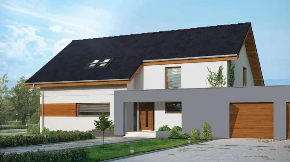 Dom z szarym dachem: Nowoczesny trend w architekturze domów